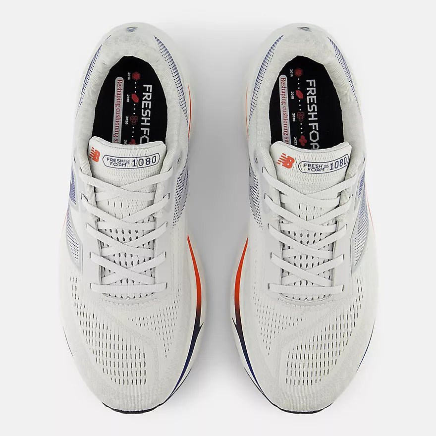 New Balance Men's Fresh Foam X 1080 v14 - Grey matter with silver metallic and inkwell - Interval Running