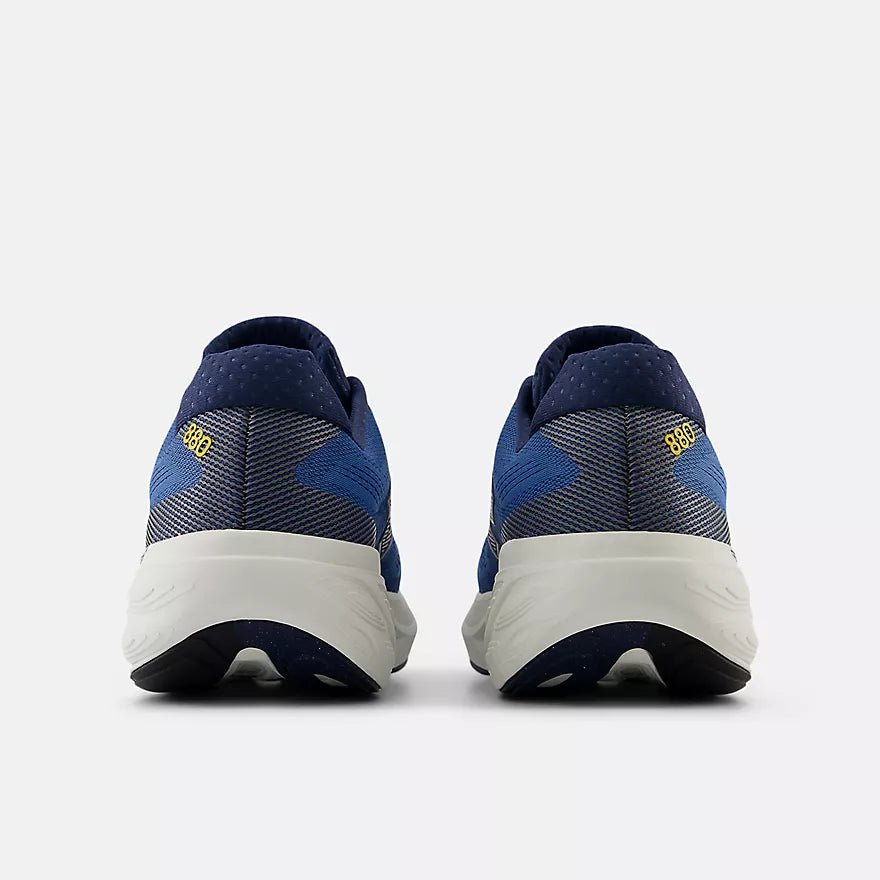 New Balance Men's Fresh Foam X 880 v15 - Sea Stone with NB Navy and Marmalade - Interval Running