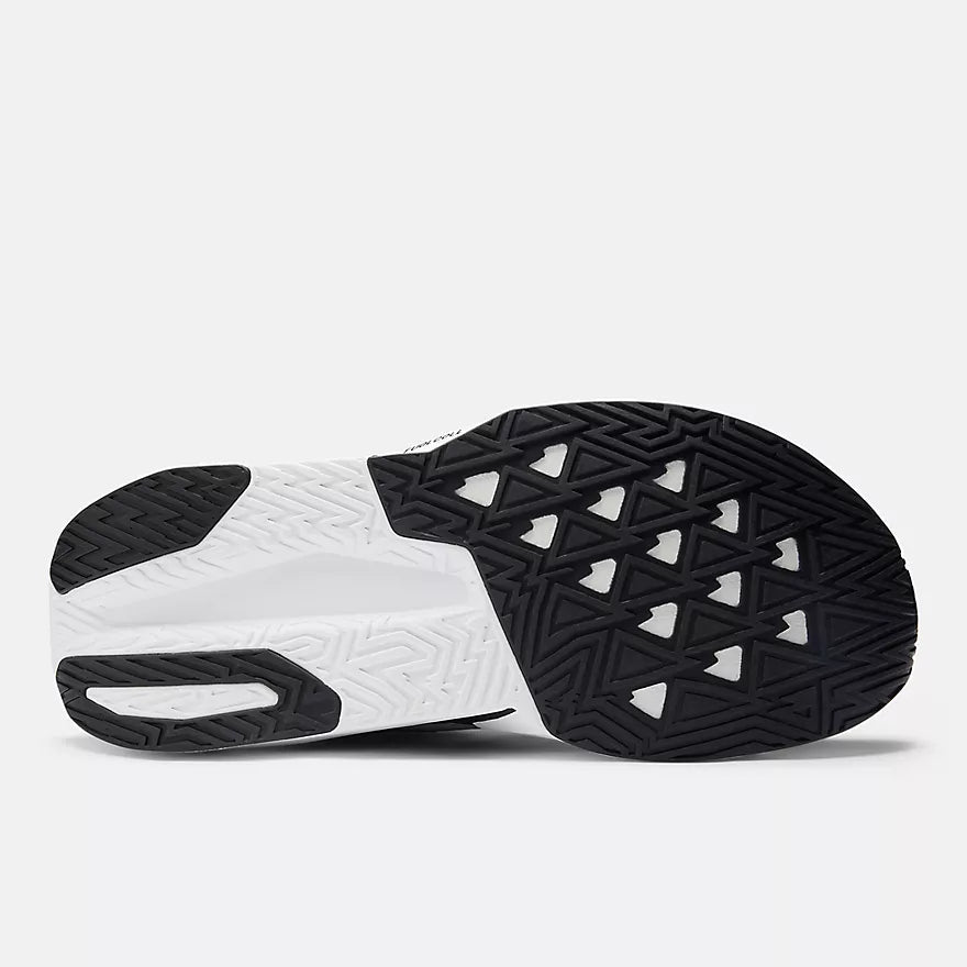 New Balance Men's FuelCell Rebel v5 | Black with Silver Metallic and White - Interval Running