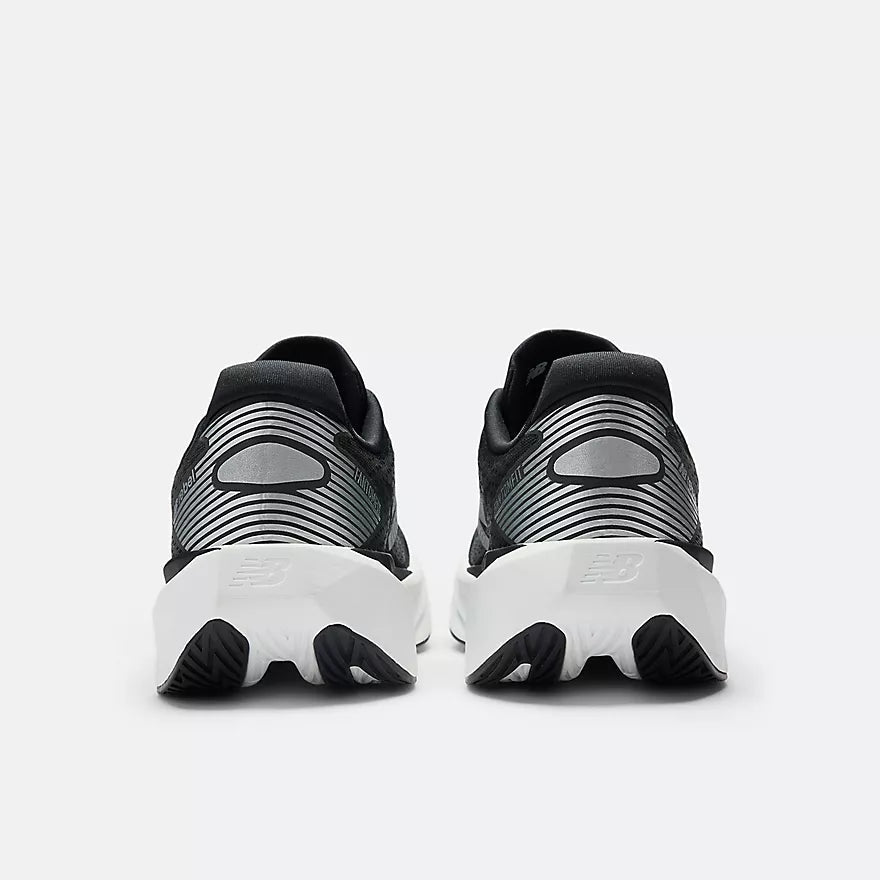 New Balance Men's FuelCell Rebel v5 | Black with Silver Metallic and White - Interval Running