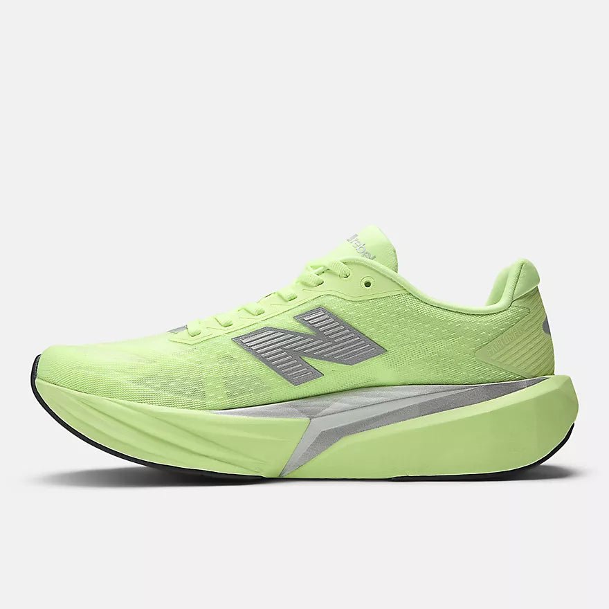 New Balance Men's FuelCell Rebel v5 | Mint flash with lab green and silver metallic - Interval Running