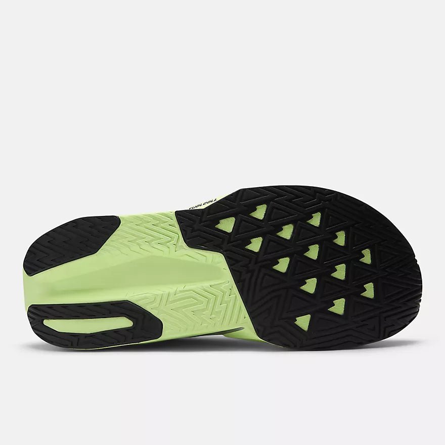 New Balance Men's FuelCell Rebel v5 | Mint flash with lab green and silver metallic - Interval Running