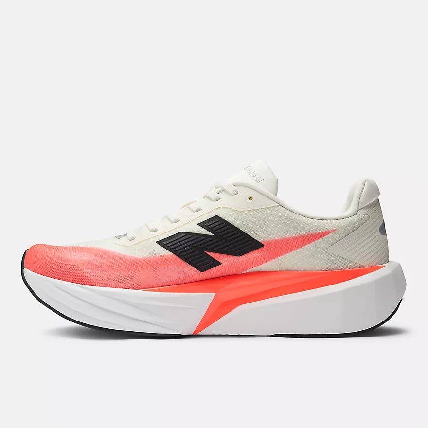 New Balance Men's FuelCell Rebel v5 | Urgent Red with White and Sea Salt - Interval Running