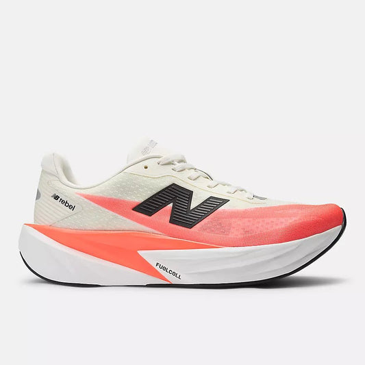 New Balance Men's FuelCell Rebel v5 | Urgent Red with White and Sea Salt - Interval Running