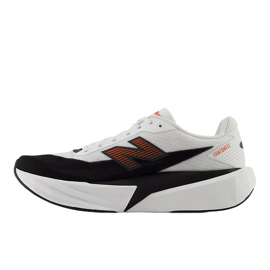 New Balance Men's FuelCell Rebel v5 – White with Neo Flame - Interval Running