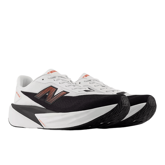 New Balance Men's FuelCell Rebel v5 – White with Neo Flame - Interval Running