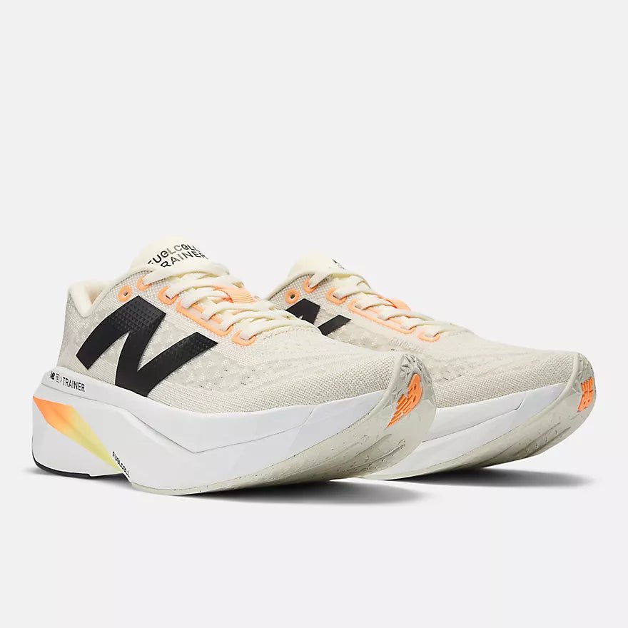 New Balance Men's FuelCell SuperComp Trainer v3 – Angora with Hot Mango and Black - Interval Running