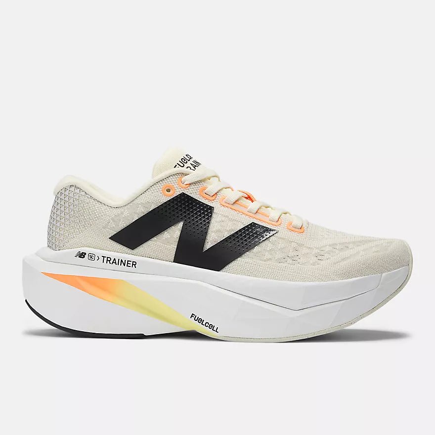 New Balance Men's FuelCell SuperComp Trainer v3 – Angora with Hot Mango and Black - Interval Running