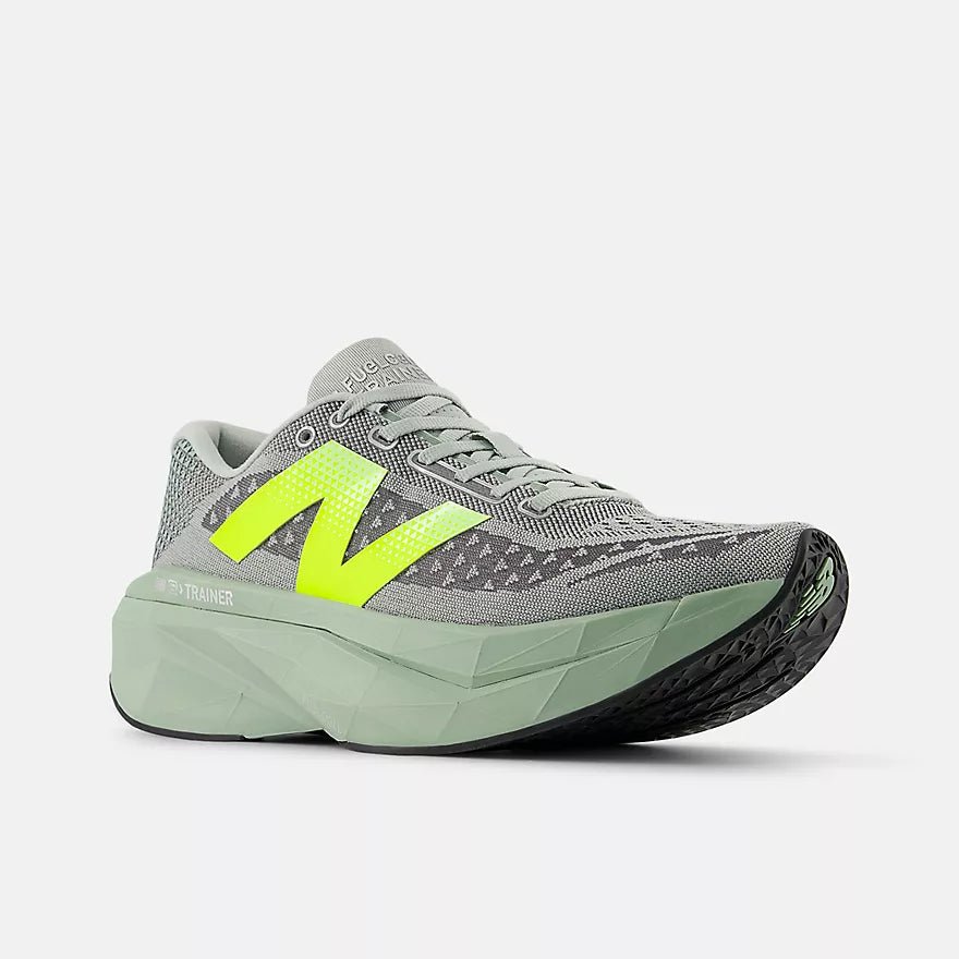New Balance Men's FuelCell SuperComp Trainer v3 – MOSAIC GREEN with LONE STAR GREY - Interval Running