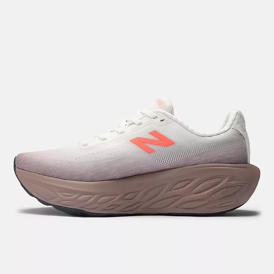 New Balance Women's Fresh Foam X 1080 v14 - Earth Shadow with Reflection and Urgent Red - Interval Running