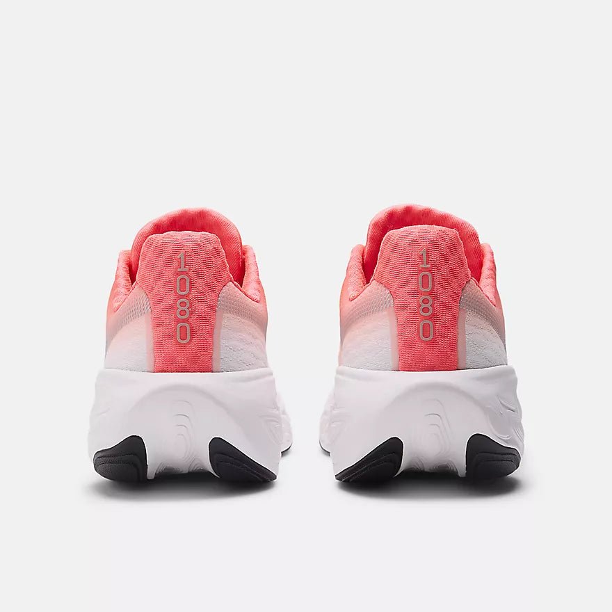 New Balance Women's Fresh Foam X 1080 v14 - Urgent Red with Silver Metallic and Light Silver Metallic - Interval Running