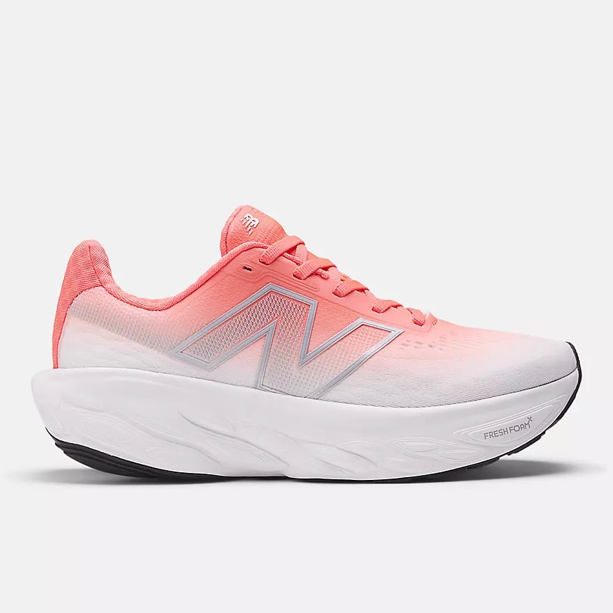 New Balance Women's Fresh Foam X 1080 v14 - Urgent Red with Silver Metallic and Light Silver Metallic - Interval Running