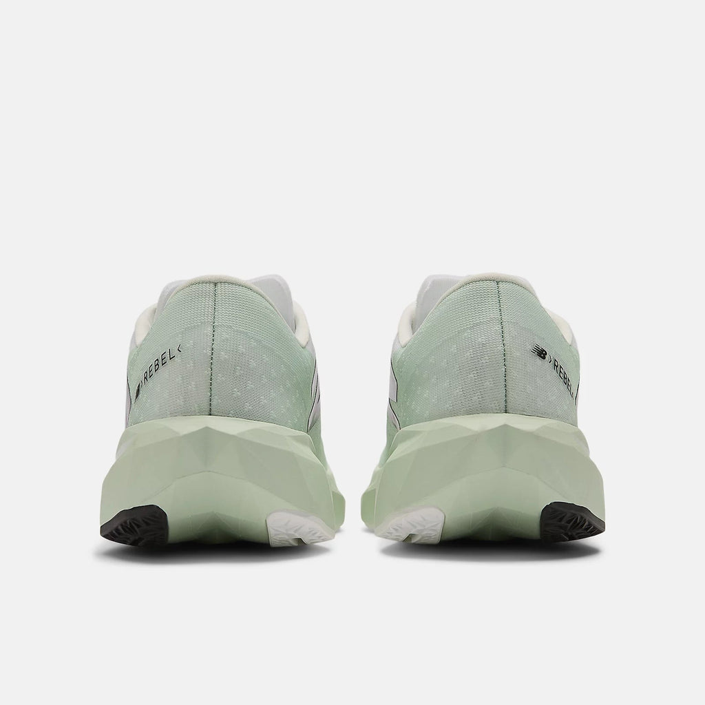 New Balance Women's FuelCell Rebel v4 Shoes - Clay Ash with White and Black - Interval Running