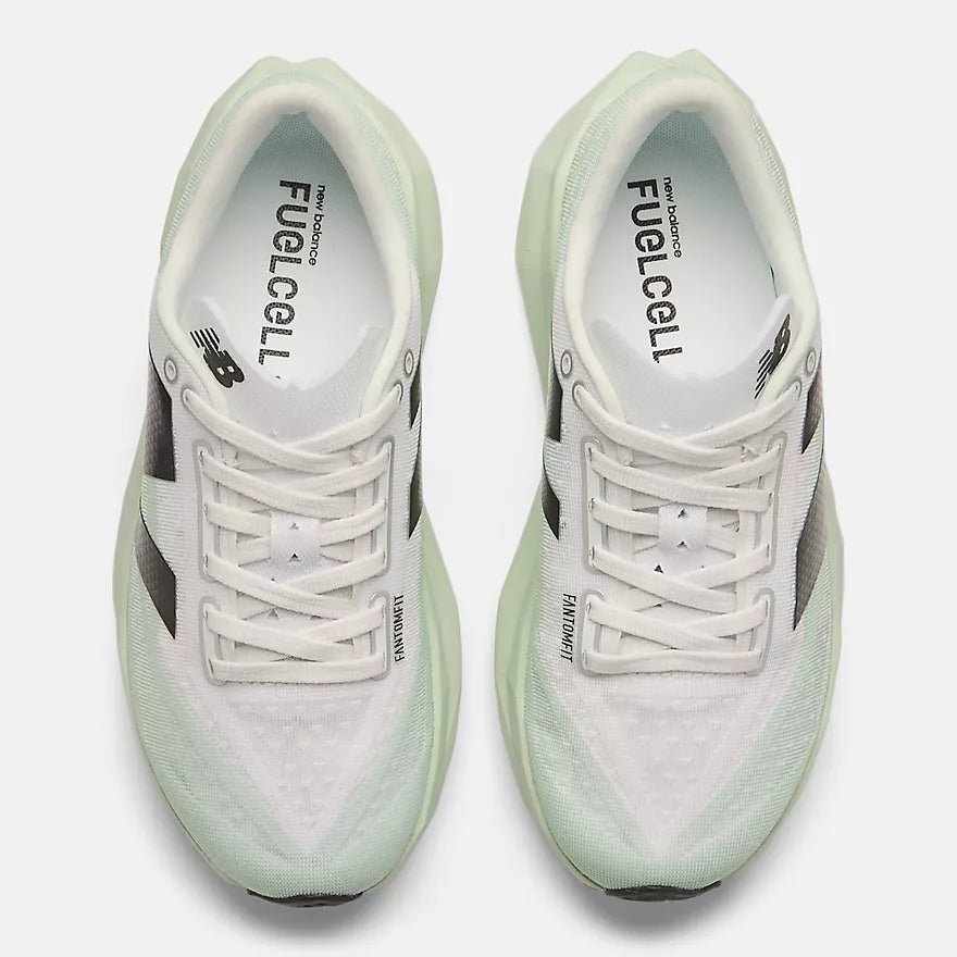 New Balance Women's FuelCell Rebel v4 Shoes - Clay Ash with White and Black - Interval Running