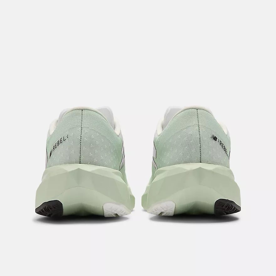 New Balance Women's FuelCell Rebel v4 Shoes - Clay Ash with White and Black - Interval Running