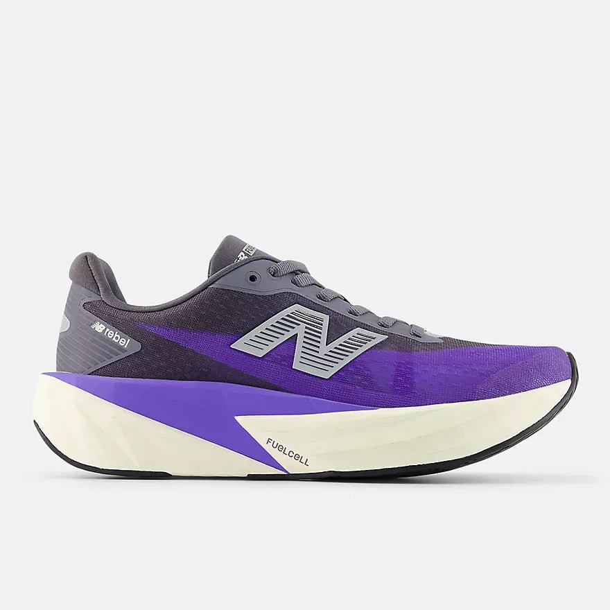New Balance Women's FuelCell Rebel v5 | ELECTRIC INDIGO / TRUFFLE SALT - Interval Running