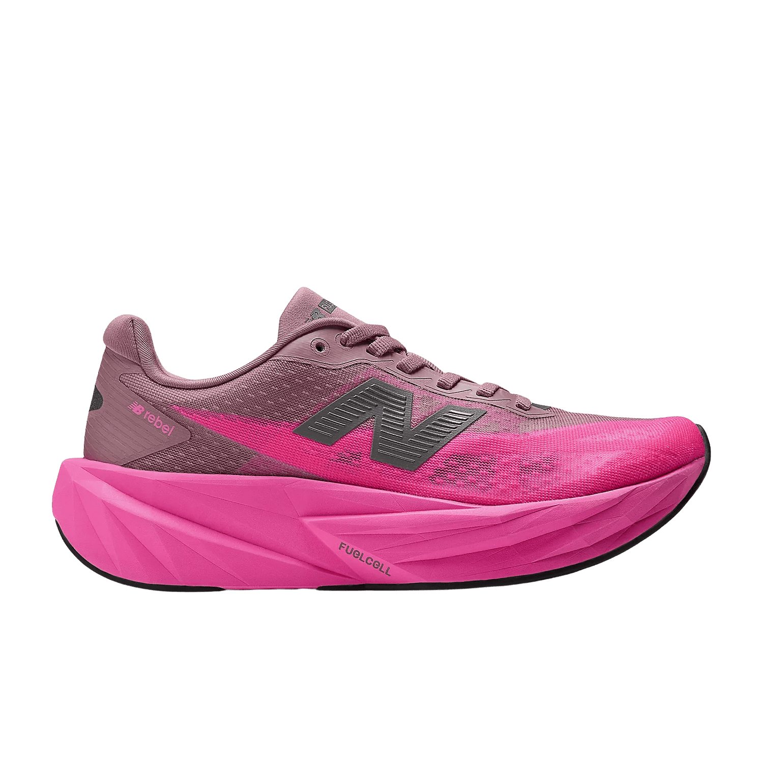 New Balance Women's FuelCell Rebel v5 – Pink Heat with Rosewood - Interval Running