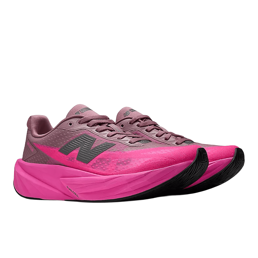 New Balance Women's FuelCell Rebel v5 – Pink Heat with Rosewood - Interval Running
