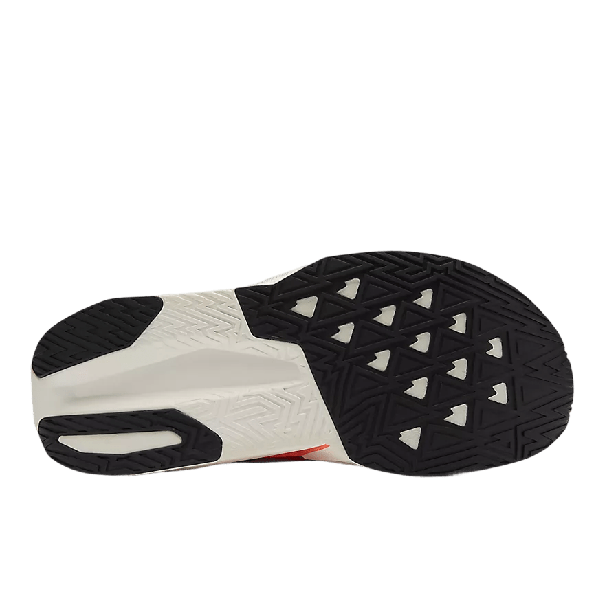 New Balance Women's FuelCell Rebel v5 – Tangerine Heat with Silver Metallic - Interval Running