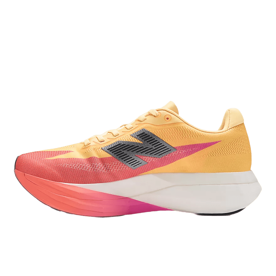 New Balance Women's FuelCell Supercomp Elite v5 – Tangerine Heat with White Peach and Pink Heat - Interval Running