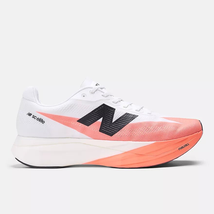 New Balance Women's FuelCell Supercomp Elite v5 - Urgent Red with Black and White - Interval Running