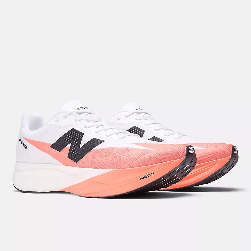 New Balance Women's FuelCell Supercomp Elite v5 - Urgent Red with Black and White - Interval Running