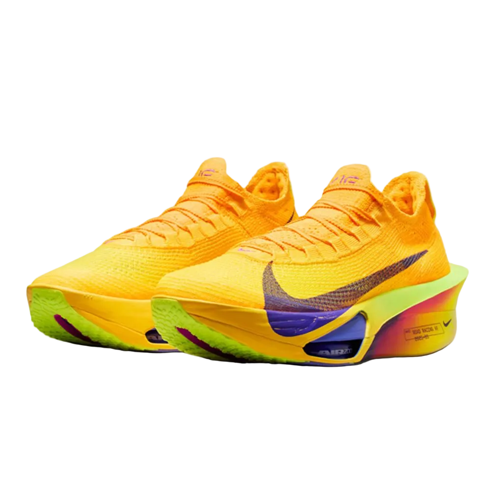 Nike Air Zoom Alphafly Next% 3 Women's Running Shoes – Laser Orange / Indigo Burst / Citron Pulse - Interval Running