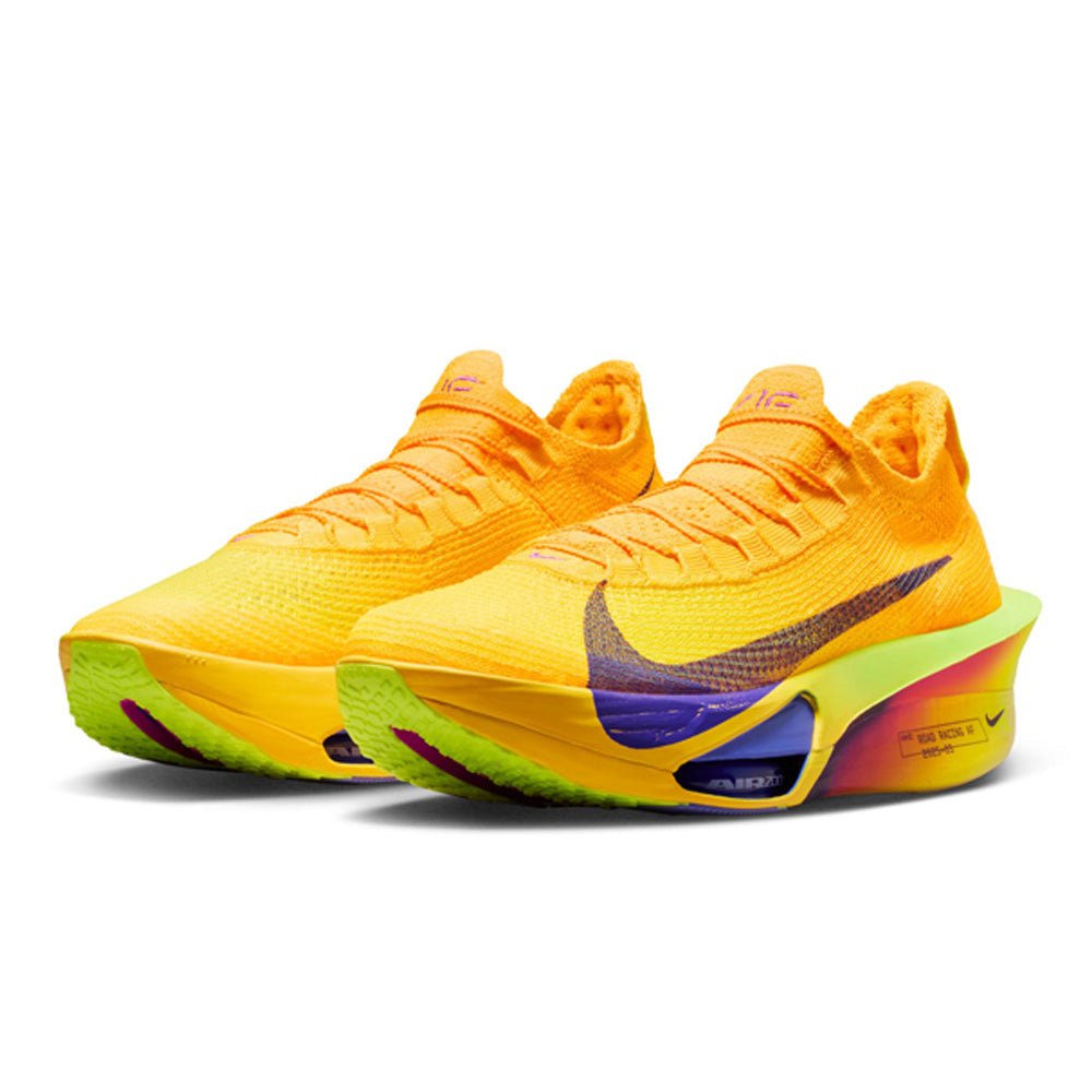 Nike Air Zoom Alphafly Next% 3 Women's Running Shoes – Laser Orange / Indigo Burst / Citron Pulse - Interval Running