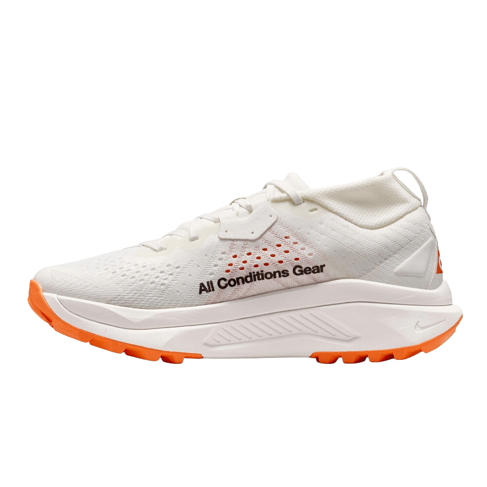 Nike Men's ACG Zegama - Summit White / Phantom / Safety Orange / Black - Interval Running