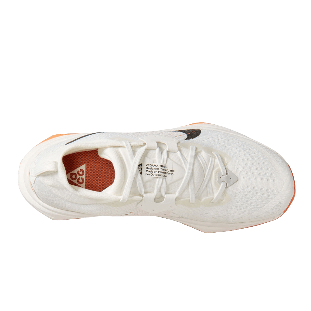 Nike Men's ACG Zegama - Summit White / Phantom / Safety Orange / Black - Interval Running
