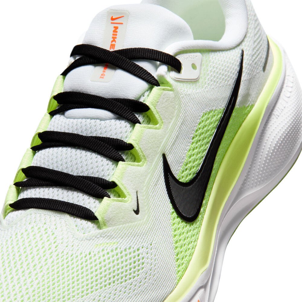Nike Men's Pegasus 41 - White / Black / Volt Ice / Barely Volt - Interval Running