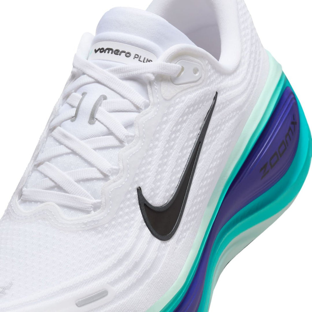 Nike Men's Vomero Plus | WHITE/BLACK - BRIGHT CONCORD - HYPER TURQ - Interval Running