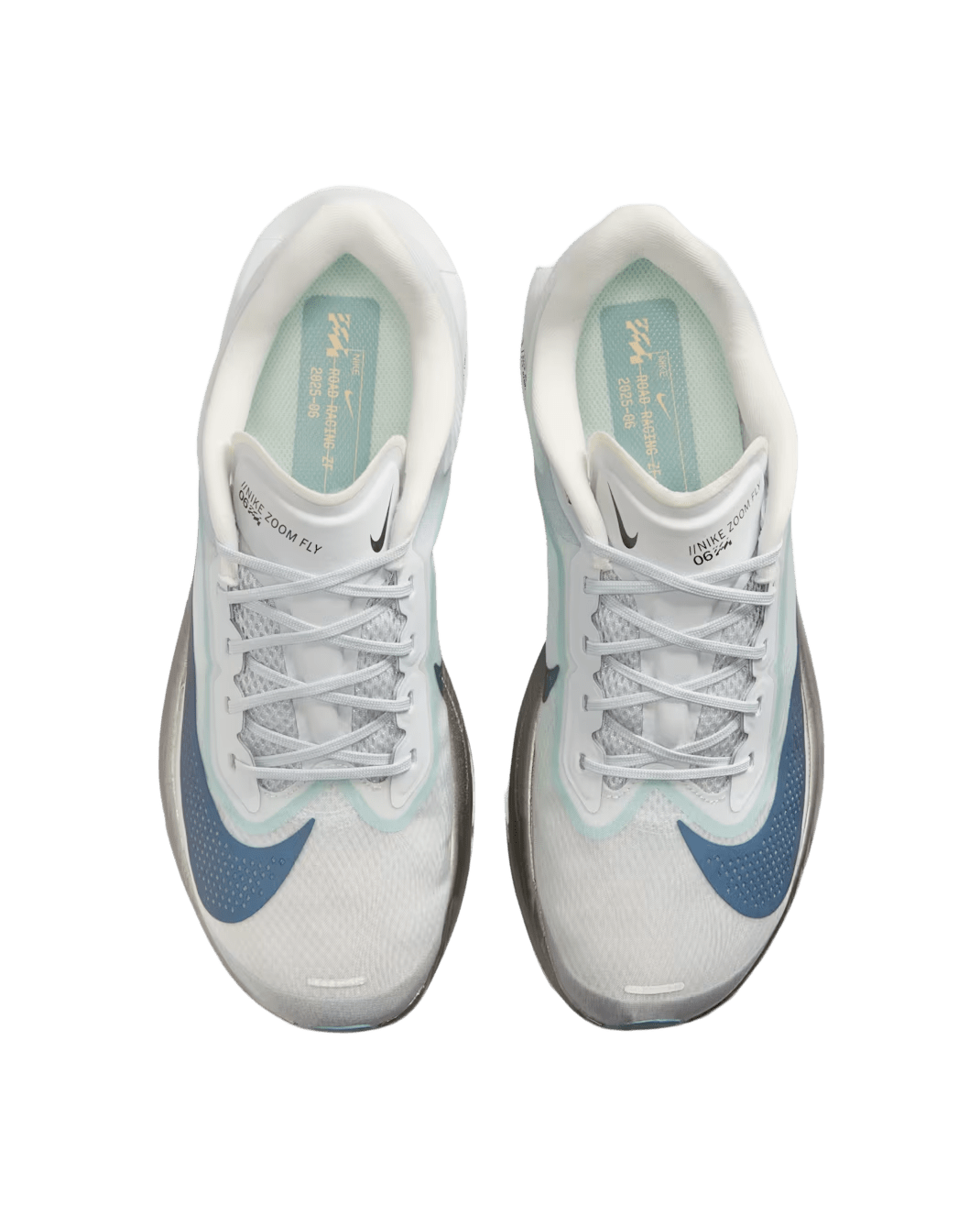 Nike Men's Zoom Fly 6 - Pure Platinum/Grey Fog/Ice Peach/Dark Obsidian - Interval Running