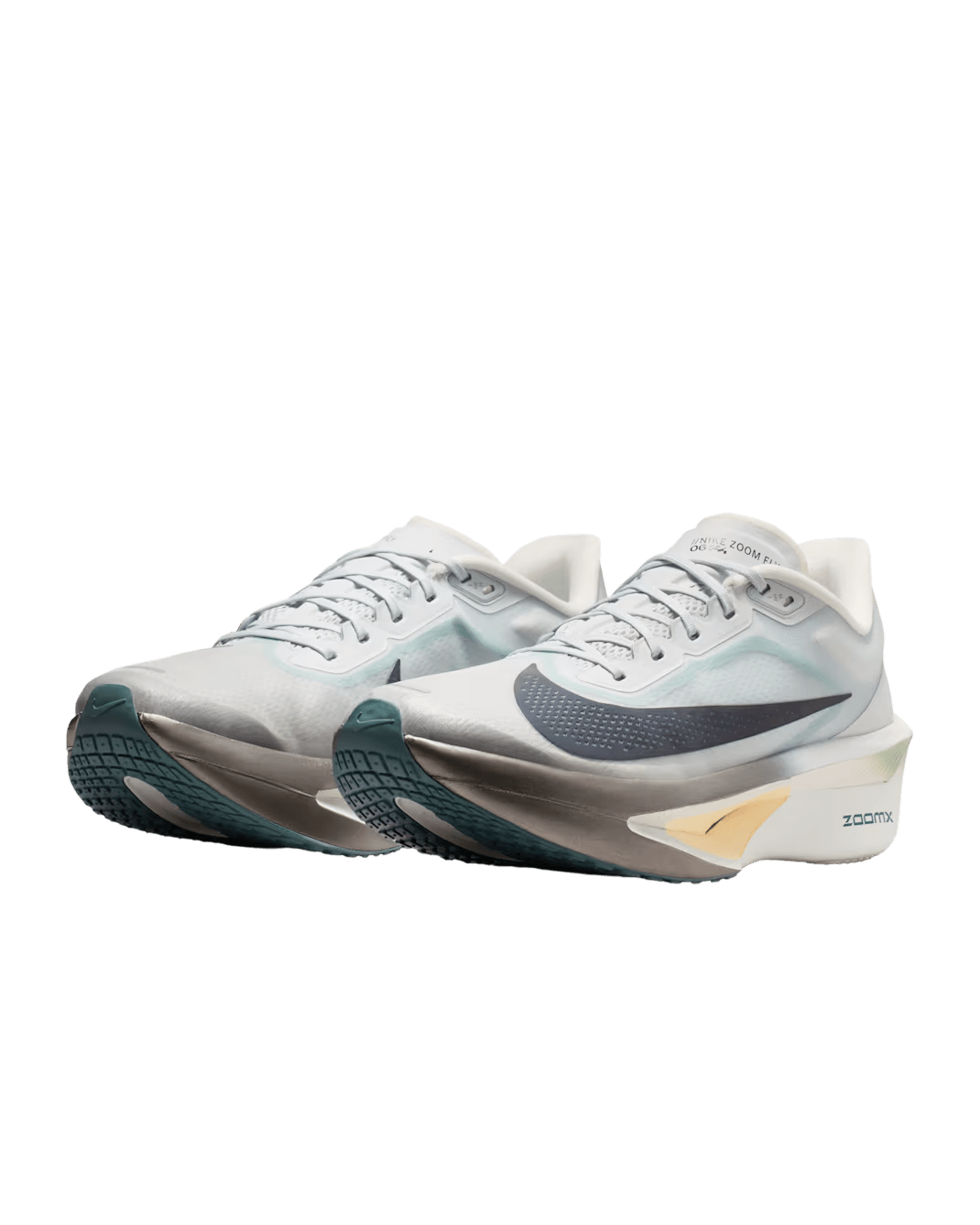 Nike Men's Zoom Fly 6 - Pure Platinum/Grey Fog/Ice Peach/Dark Obsidian - Interval Running
