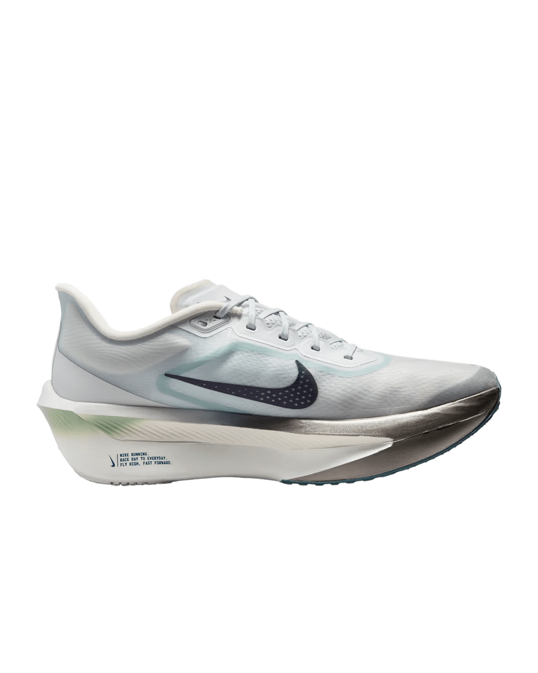 Nike Men's Zoom Fly 6 - Pure Platinum/Grey Fog/Ice Peach/Dark Obsidian - Interval Running