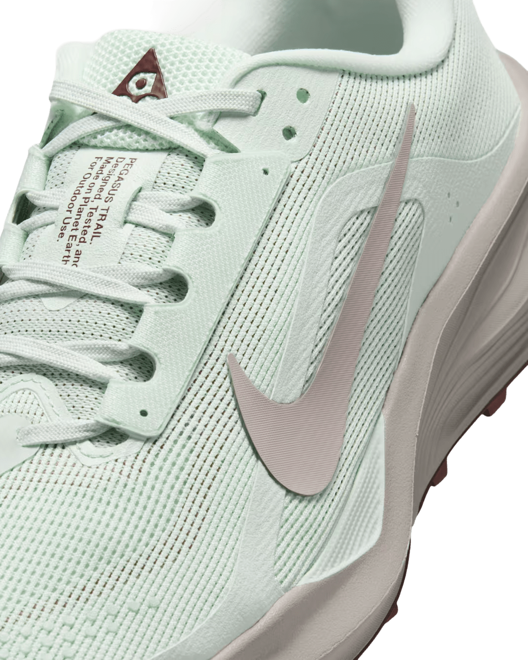 Nike Women's ACG Pegasus Trail - Barely Green / Light Bone / Tattoo / Silver Lilac - Interval Running