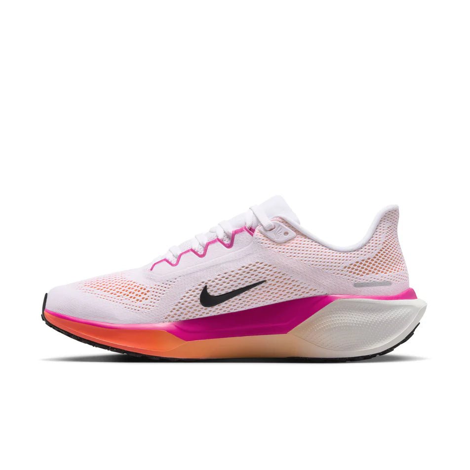 Nike Women's Pegasus 41 - White / Fire Pink / Orange Pulse / Black - Interval Running