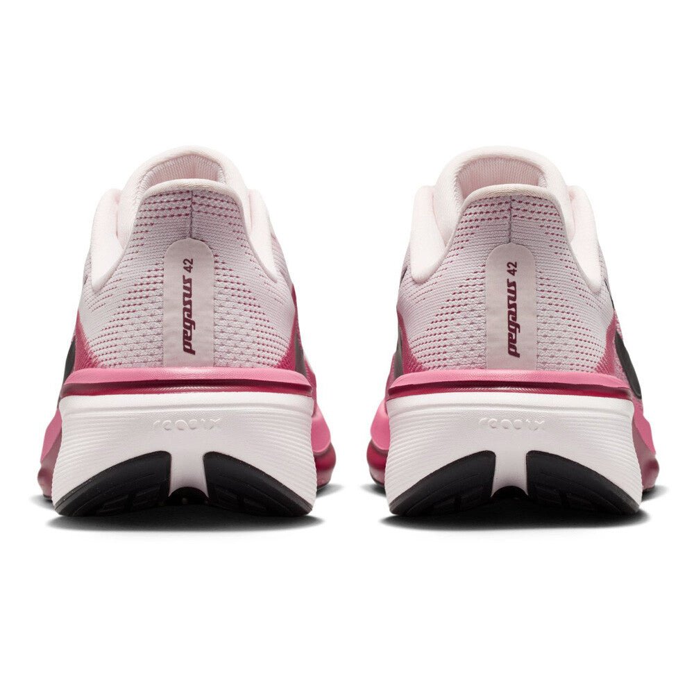 Nike Women's Pegasus 42 - Pearl Pink / Black / Peony / Team Crimson - Interval Running