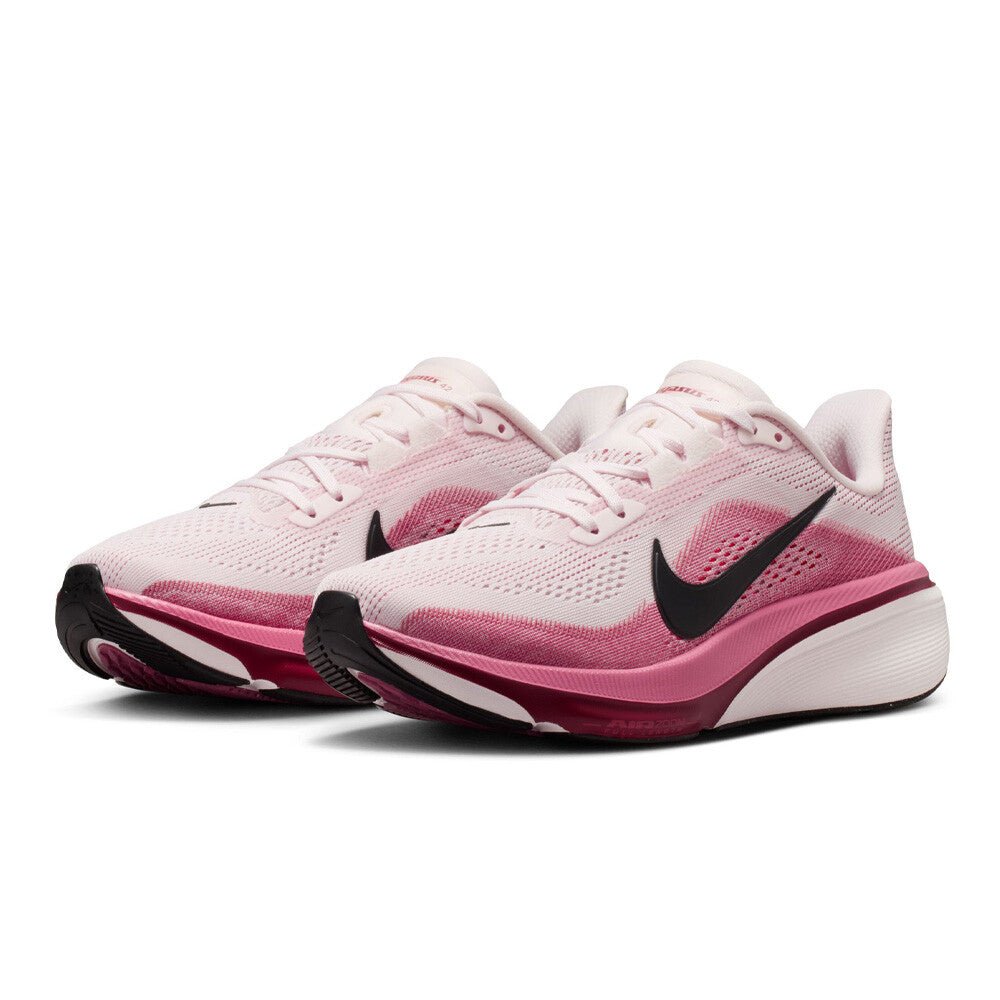 Nike Women's Pegasus 42 - Pearl Pink / Black / Peony / Team Crimson - Interval Running