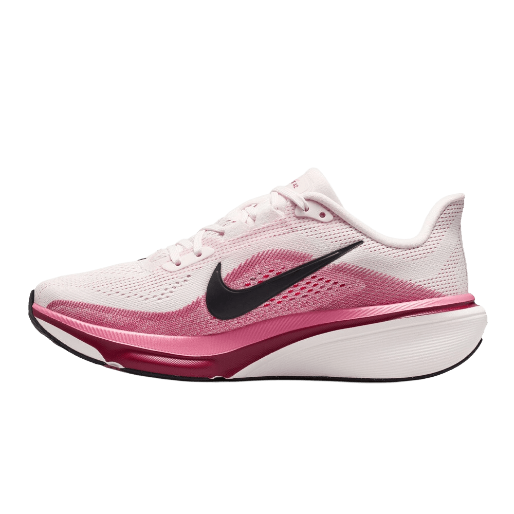 Nike Women's Pegasus 42 - Pearl Pink / Black / Peony / Team Crimson - Interval Running