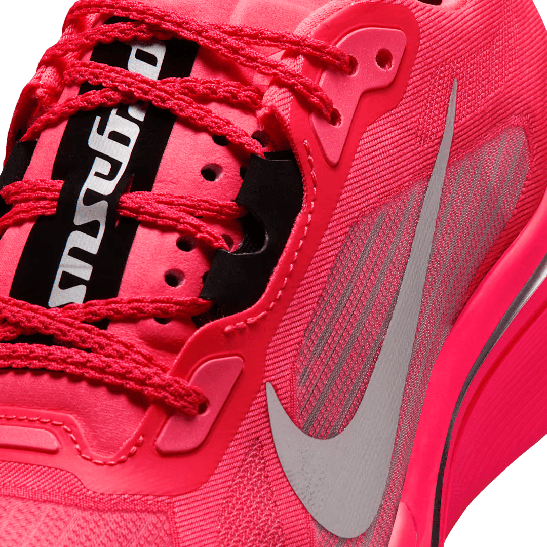 Nike Women's Pegasus Plus 2 – Flash Crimson/Black/White/Metallic Silver - Interval Running
