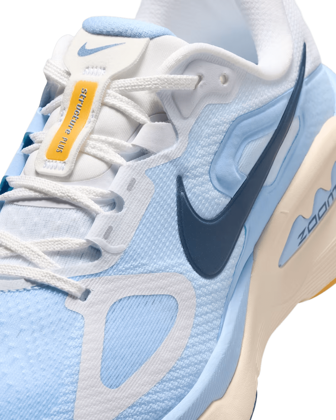 Nike Women's Structure Plus – White / Aluminium / Sundial / Mystic Navy - Interval Running