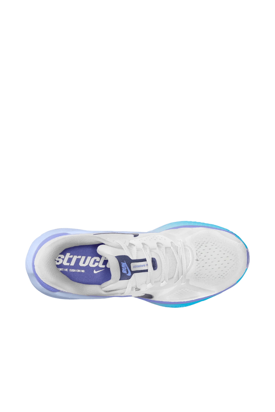 Nike Women's Structure Plus – White / Midnight Navy - Interval Running