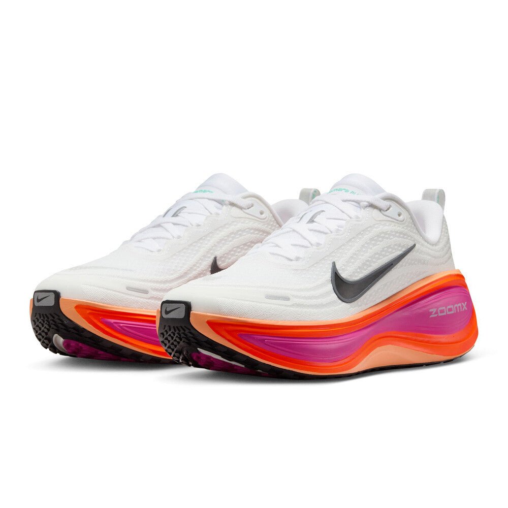 Nike Women's Vomero Plus - White / Fire Pink / Hyper Crimson / Black - Interval Running