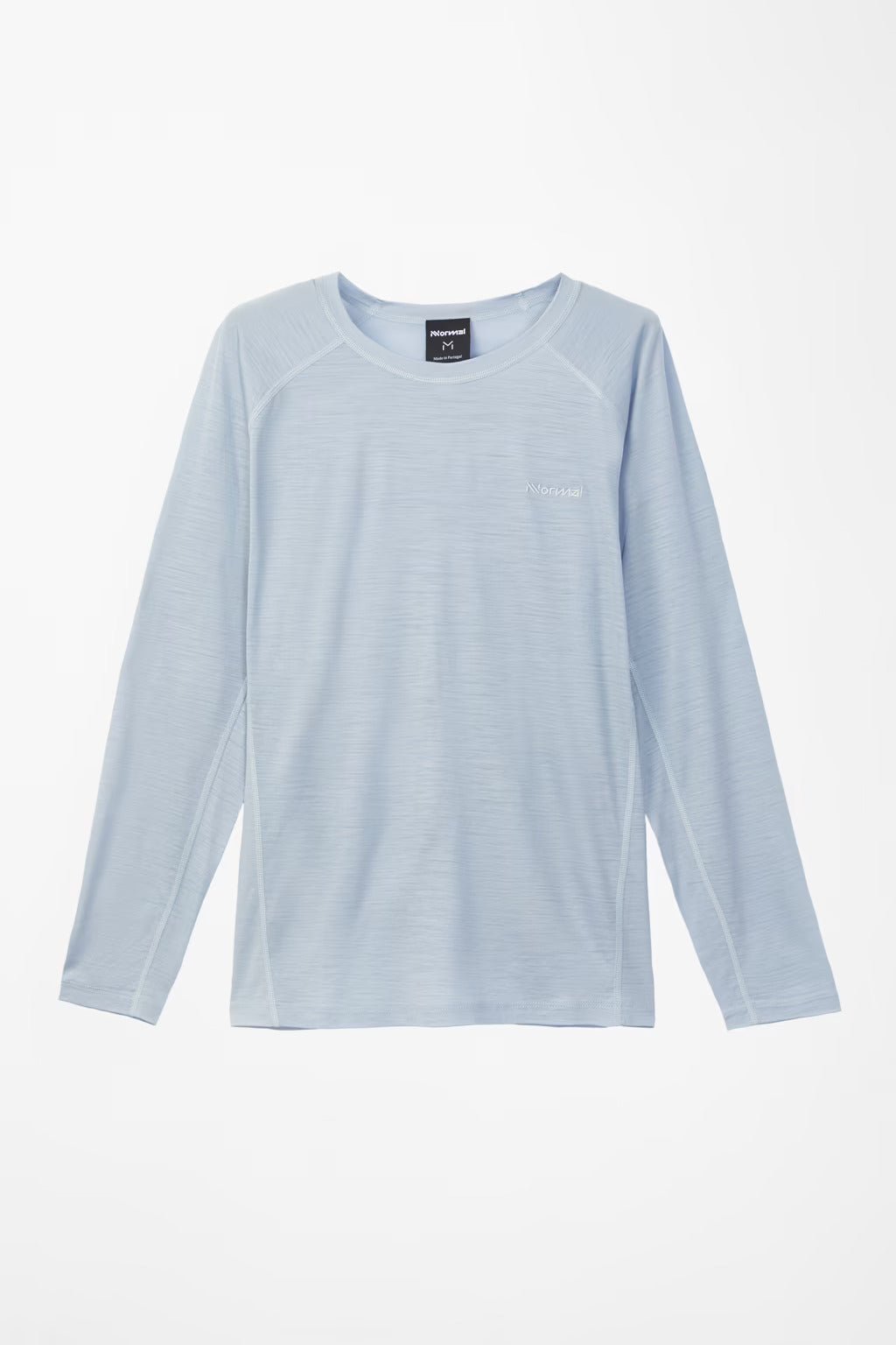 NNORMAL Men's Merino Long Sleeve T-Shirt – Blue - Interval Running