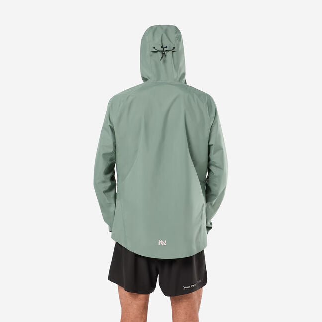 NNORMAL Women's Trail Rain Jacket – Green - Interval Running