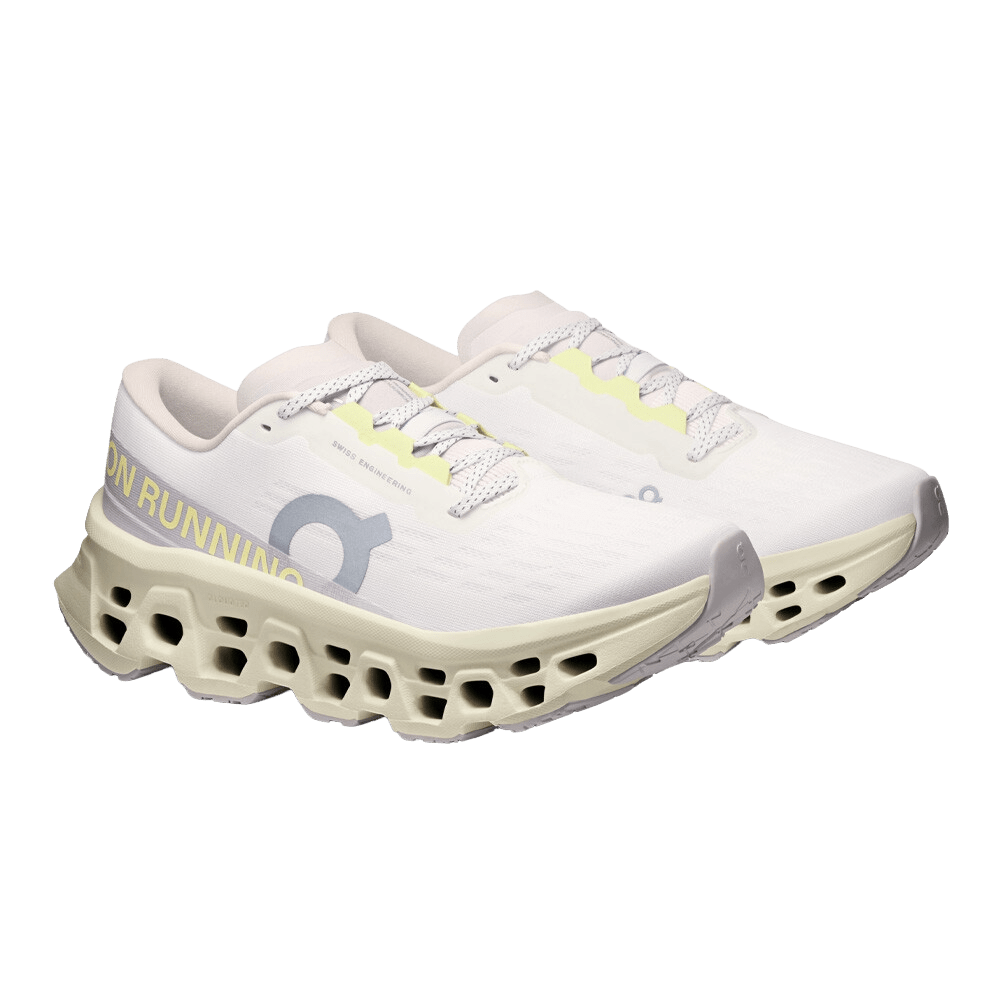 On Women’s Cloudmonster 3 - Ivory / Seedling - Interval Running