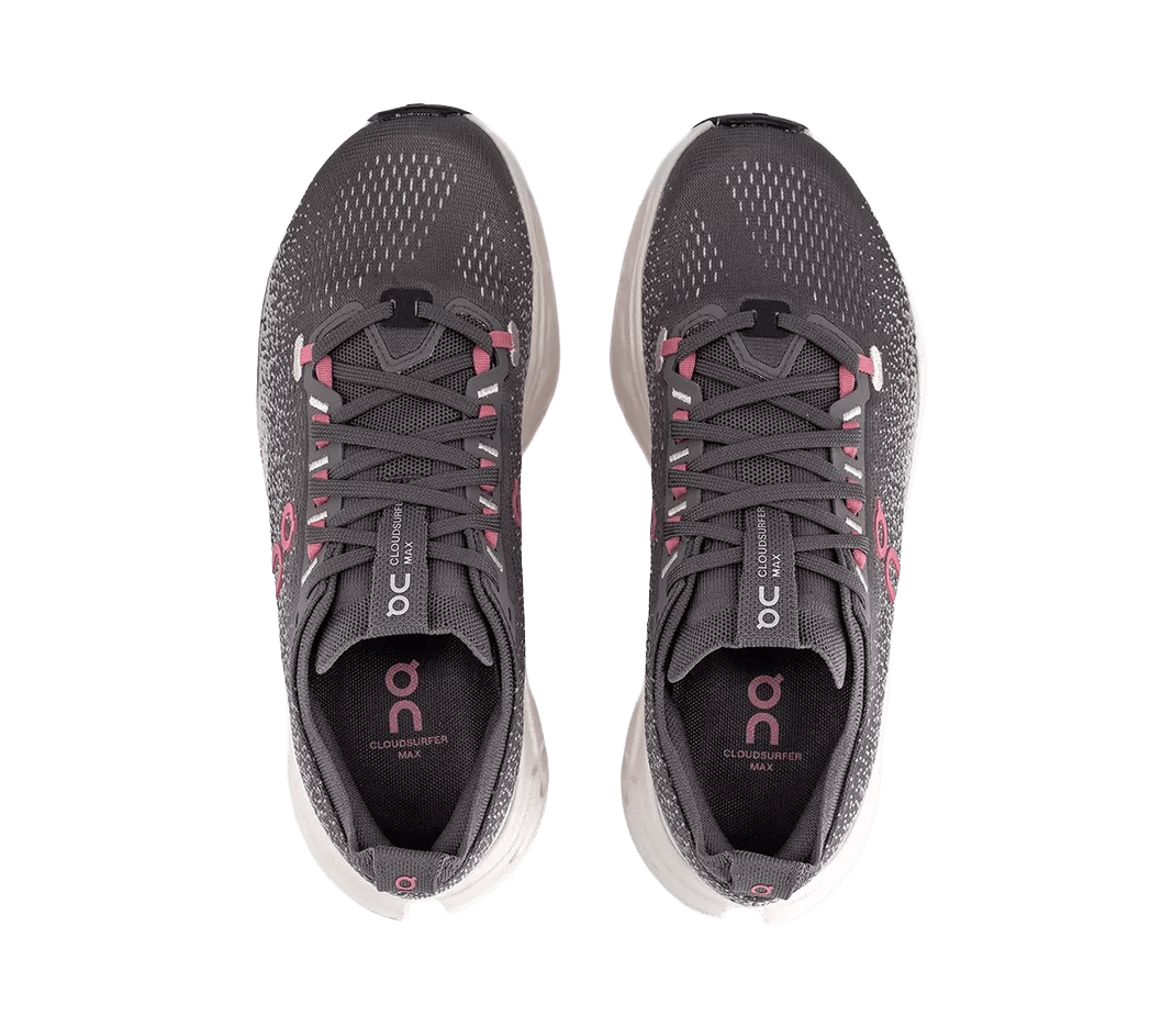 On Women’s Cloudsurfer Max - Pebble / Oyster - Interval Running