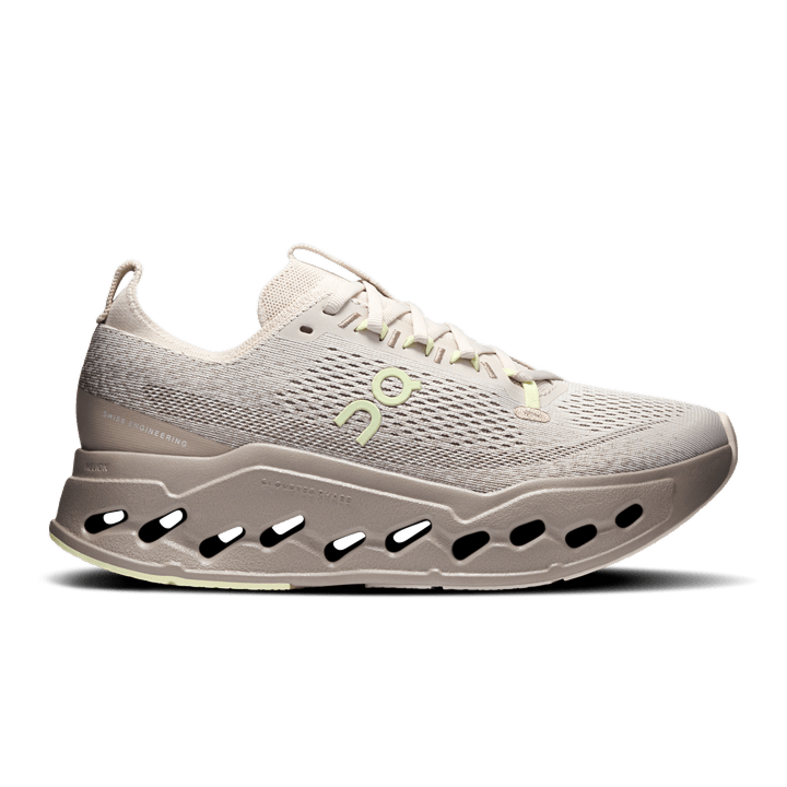 On Women’s Cloudsurfer Max - Pelican / Limelight - Interval Running