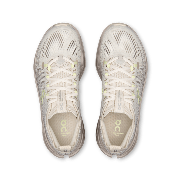 On Women’s Cloudsurfer Max - Pelican / Limelight - Interval Running